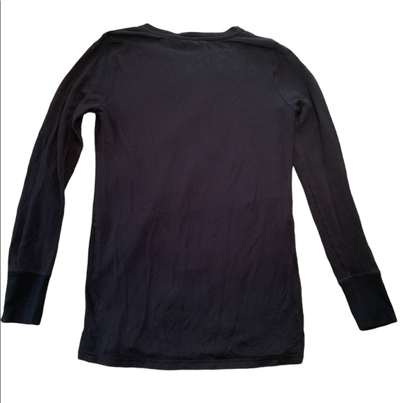 Athleta Sz XS Sweatshirt Nirvana Twist Front Top Black Soft 353871 Women's - Picture 3 of 6